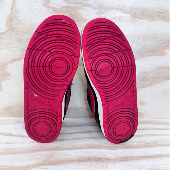 Nike - Court Borough Low 2 -Sneakers -Black/Red -Kids Big Unisex -7Y- BQ5448-007 - Picture 8 of 9